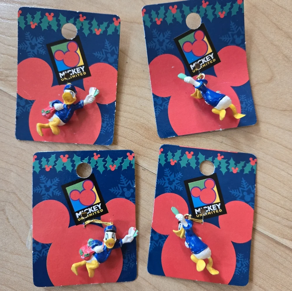 Set of 17 vintage Y2K Disney Mickey Unlimited mini Christmas tree ornaments, NWT